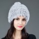 Winter Knitted Rabbit Fur Soft Beanie Hat